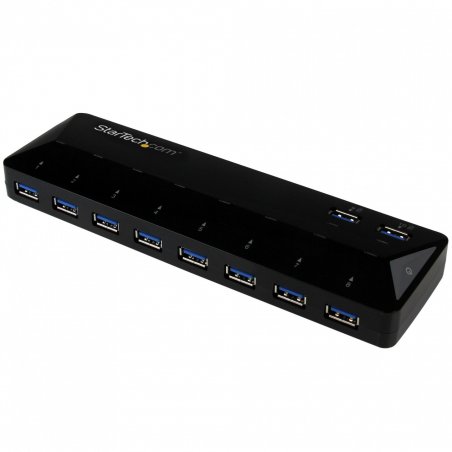 StarTech.com Concentrateur USB 3.0 (5Gbps) 10 ports avec Ports de Charge et de Synchronisation - 8 x USB-A, 2 x USB-A po
