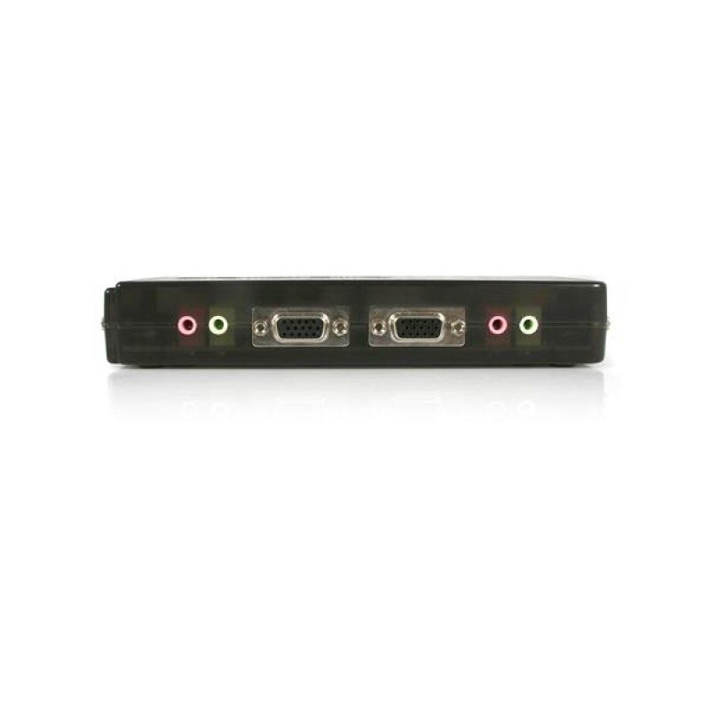 StarTech.com Kit commutateur noir KVM USB 4 ports avec audio et câbles
