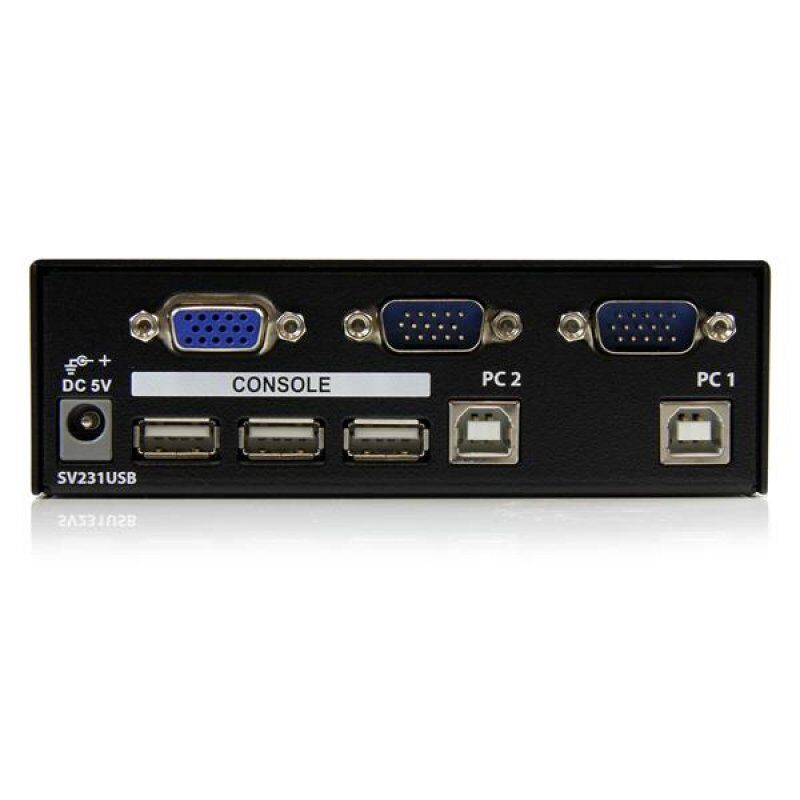 COMMUTATEUR KVM VGA USB - 2 PORTS - 1920X1440