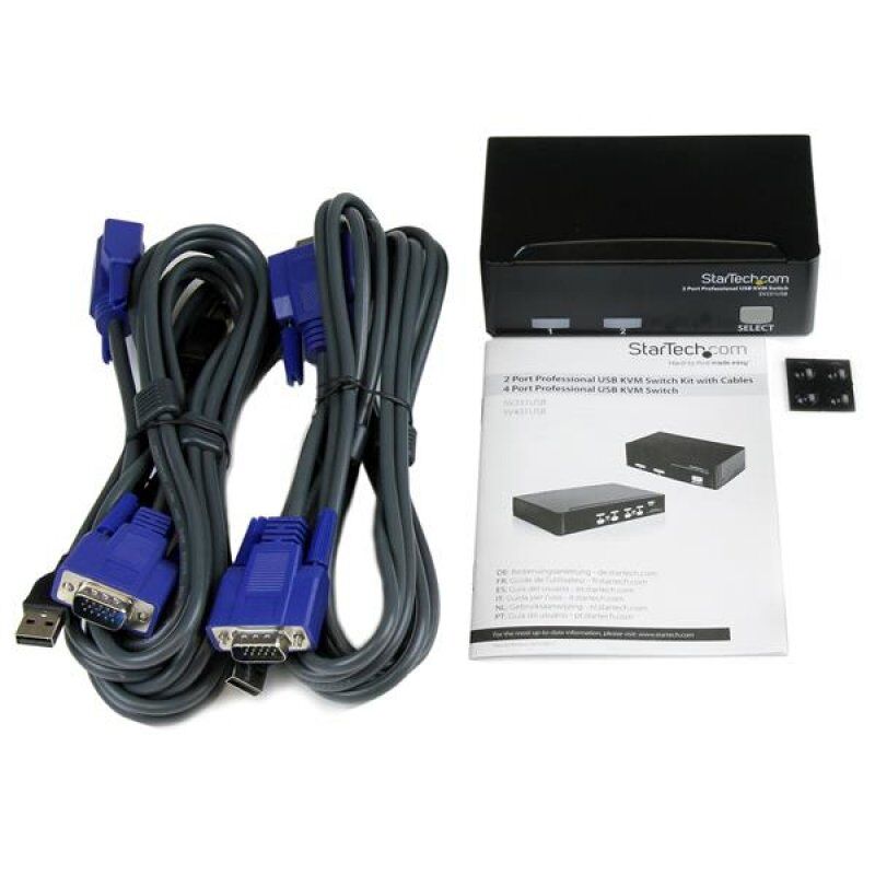 .com KVM switch écran clavier souris, 2 ports VGA, USB 2.0