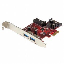 StarTech.com 4 Port PCI Express USB 3.0 Card - 2 External & 2 Internal - SATA Power - UASP Support - 2x Internal (IDC) M