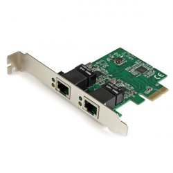 CARTE RESEAU / ADAPTATEUR PCIE 2 PORTS GIGABIT ETHERNET RJ45