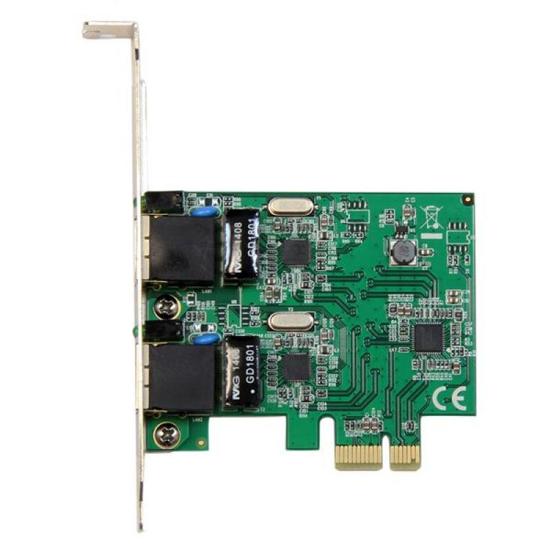 CARTE RESEAU / ADAPTATEUR PCIE 2 PORTS GIGABIT ETHERNET RJ45