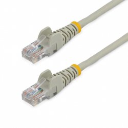 CABLE RESEAU CAT5E UTP SANS CROCHET DE 3M - M/M - GRIS