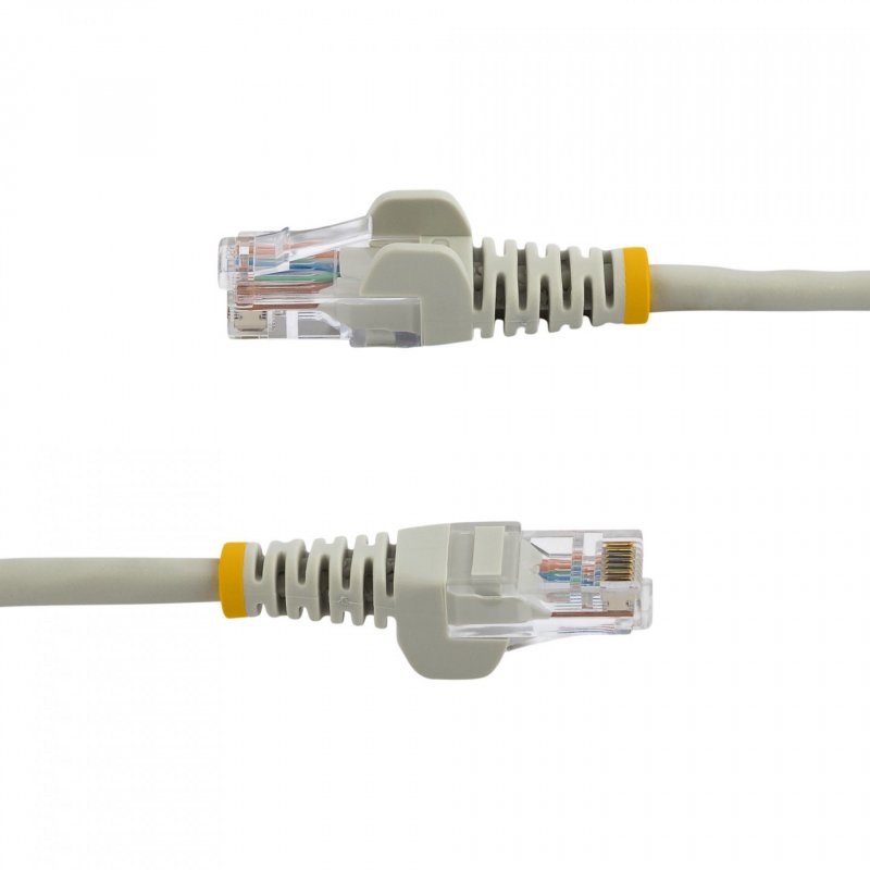 CABLE RESEAU CAT5E UTP SANS CROCHET DE 3M - M/M - GRIS