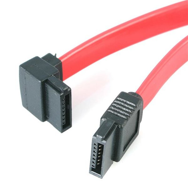 CABLE SERIAL ATA (SATA) VERS SATA A ANGLE GAUCHE 46 CM - F/F