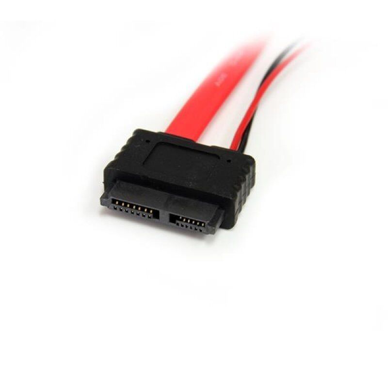 CABLE SLIMLINE SATA VERS SATA AVEC ALIMENTATION LP4