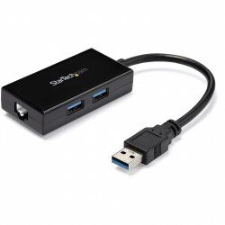 StarTech.com USB to Ethernet Adapter, USB 3.0 to 10/100/1000 Gigabit Ethernet LAN Converter for Laptops, 11.8in/30cm Att