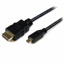 StarTech.com 3m Micro HDMI to HDMI Cable with Ethernet - 4K 30Hz Video - Durable High Speed Micro HDMI Type-D to HDMI 1.