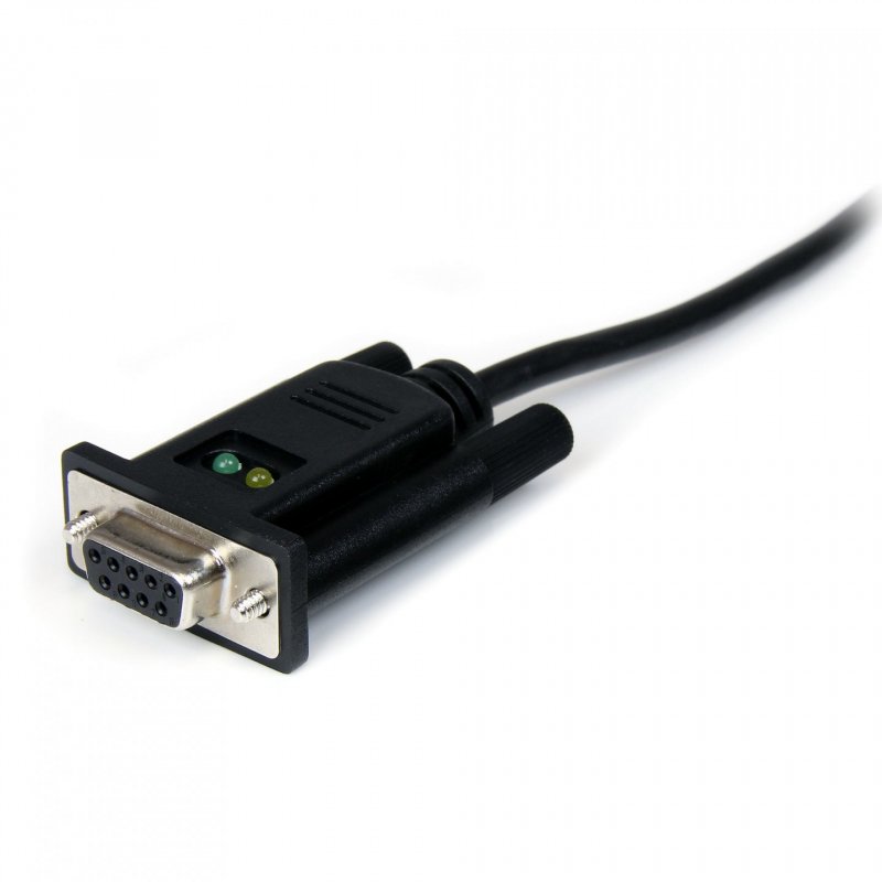 StarTech.com USB to Serial RS232 Adapter - DB9 Serial DCE Adapter Cable with FTDI - Null Modem - USB 1.1 / 2.0 - Bus-Pow