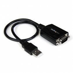 StarTech.com Câble Adaptateur de 30cm USB vers Série DB9 RS232 - Mémorisation de Port COM
