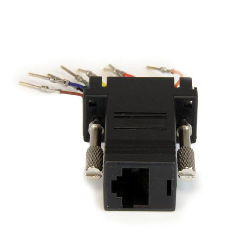 ADAPTATEUR MODULAIRE DB9 VERS RJ45 NOIR - DB9 A RJ45 M/F