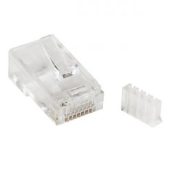StarTech.com Fiche modulaire Cat6 RJ45 pour fil solide - Paquet de 50 - Transparent