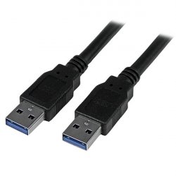 CABLE USB 3.0 A VERS A DE 3 M - USB-A VERS USB-A - M/M - NOIR