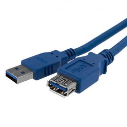 CABLE D EXTENSION USB 3.0 BLEU 1M-MALE/FEMELLE - CABLE RALLONGE