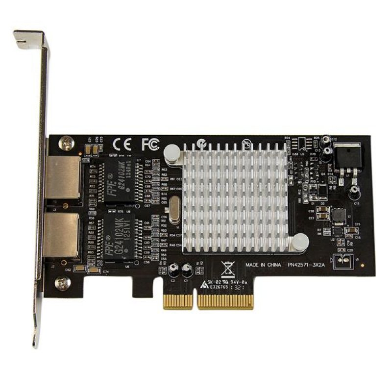 CARTE RESEAU PCIE 2 PORTS RJ45 ADAPTATEUR NIC GIGABIT ETHERNET