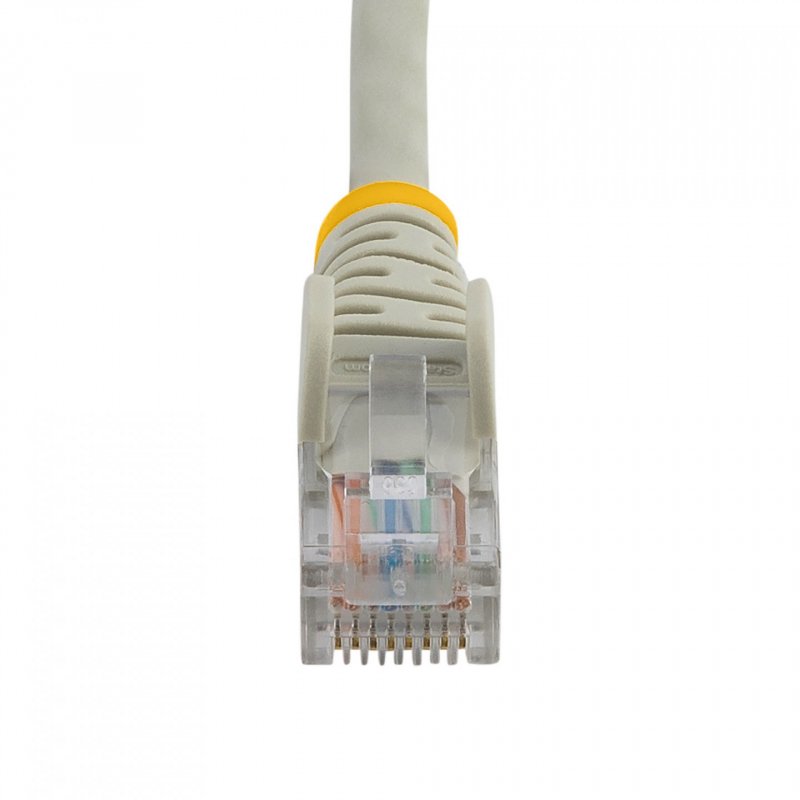 StarTech.com Câble réseau Cat5e UTP sans crochet de 1m - Cordon Ethernet RJ45 anti-accroc - M/M - Gris