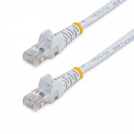 CABLE RESEAU CAT5E UTP SANS CROCHET DE 1 M - M/M - BLANC