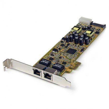 CARTE RESEAU PCI EXPRESS 2 GIGABIT ETHERNET RJ45 POE/PSE