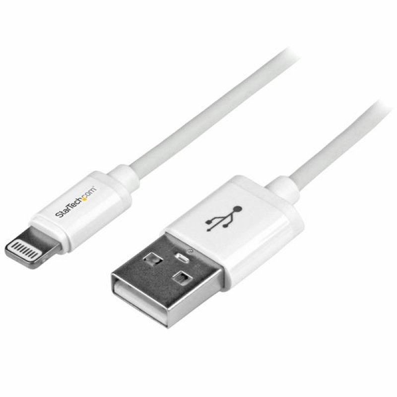 .com Câble Apple Lightning slim vers USB blanc