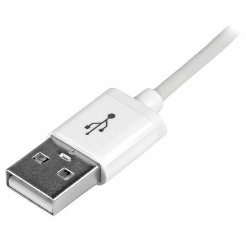 .com Câble Apple Lightning slim vers USB blanc