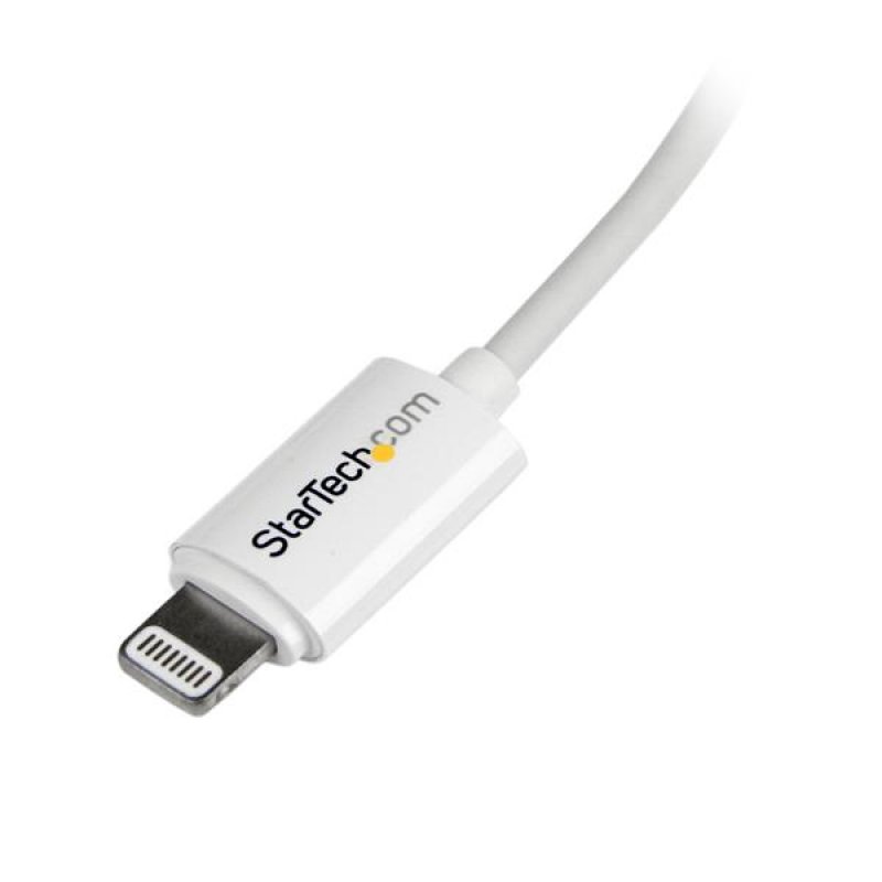 2M LONG WHITE APPLE 8-PIN LIGHTNING TO USB CABLE