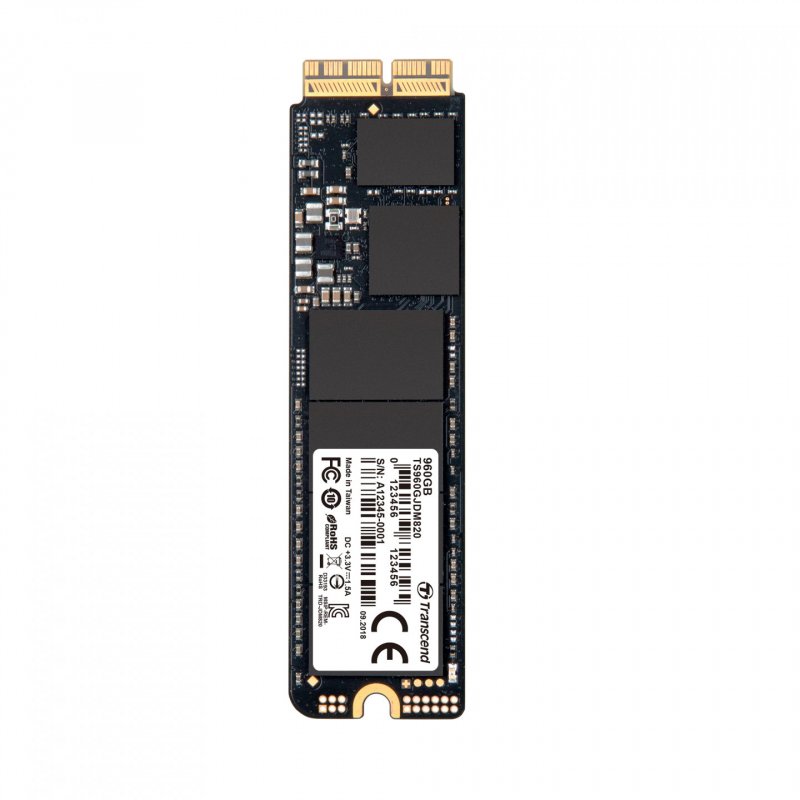SSD/960GB JetDrive 820 PCIe SSD for M
