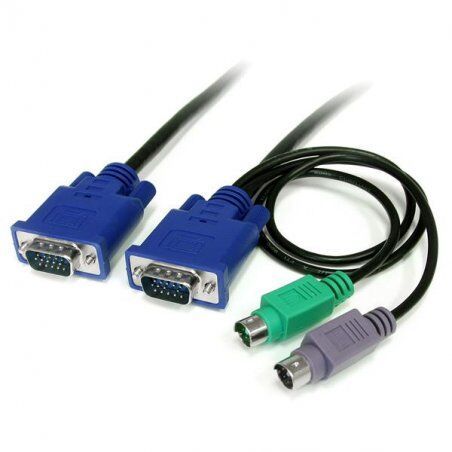CABLE POUR COMMUTATEUR KVM VGA AVEC PS/2 - 3-EN-1 - 1.80M