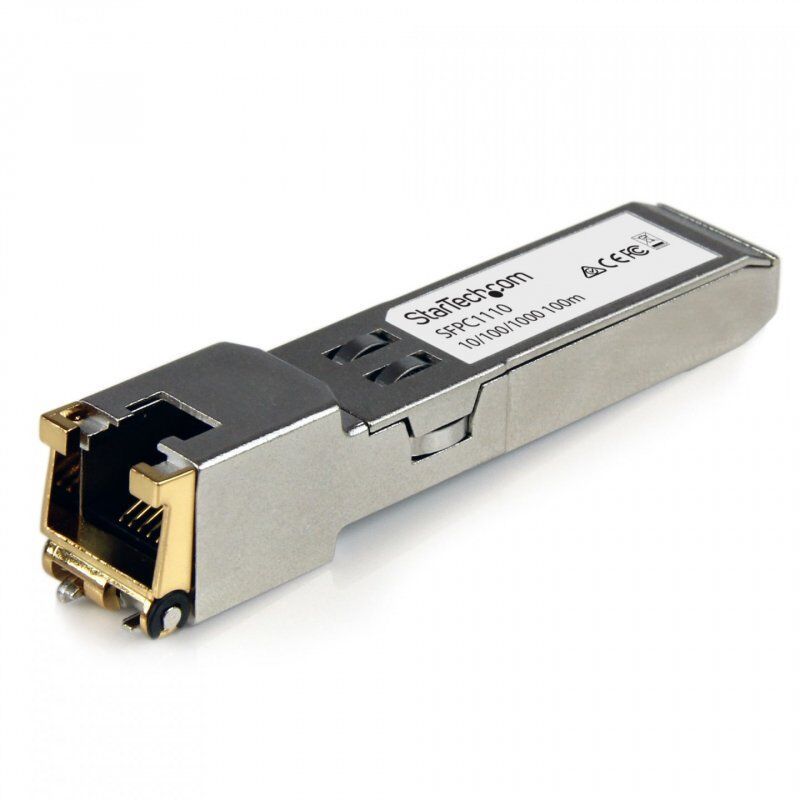 StarTech.com Cisco SFP-GE-T Compatible SFP Transceiver Module - 10/100/1000BASE-TX~Cisco SFP-GE-T Compatible SFP Module 
