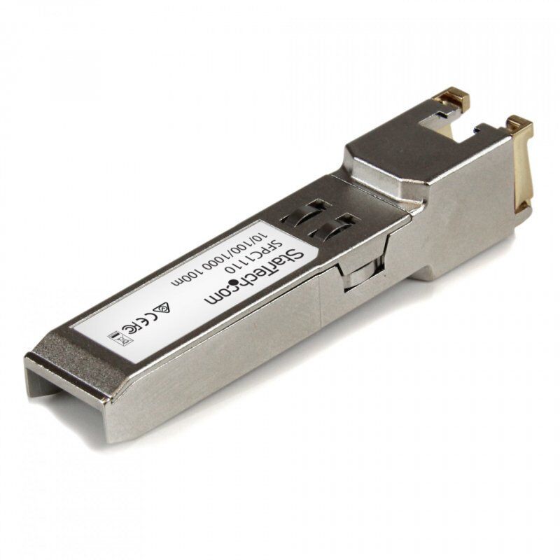StarTech.com Cisco SFP-GE-T Compatible SFP Transceiver Module - 10/100/1000BASE-TX~Cisco SFP-GE-T Compatible SFP Module 