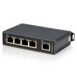 StarTech.com 5-port industrial Ethernet switch - DIN rail mountable