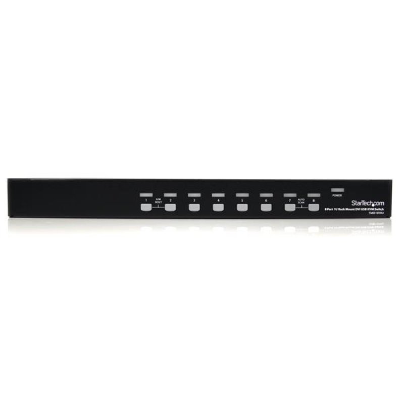 COMMUTATEUR KVM USB DVI 8 PORTS A MONTAGE EN RACK 1U