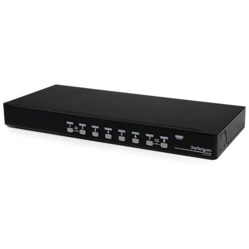 COMMUTATEUR KVM USB VGA A MONTAGE EN RACK 1U - 8 PORTS