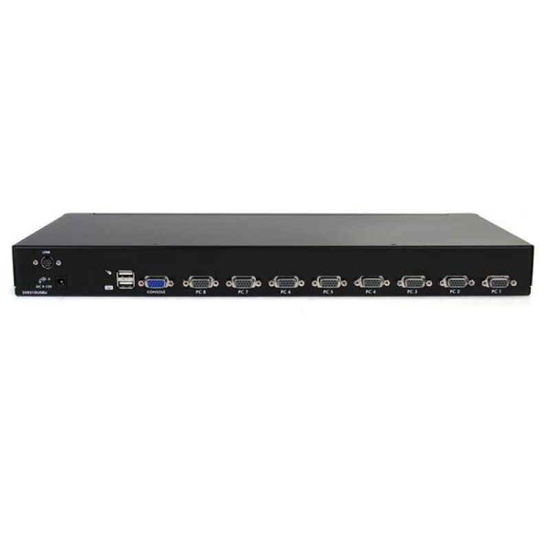 COMMUTATEUR KVM USB VGA A MONTAGE EN RACK 1U - 8 PORTS