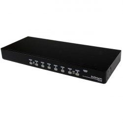 COMMUTATEUR KVM PS/2 USB 8 PORTS MONTAGE RACK 1U AVEC OSD
