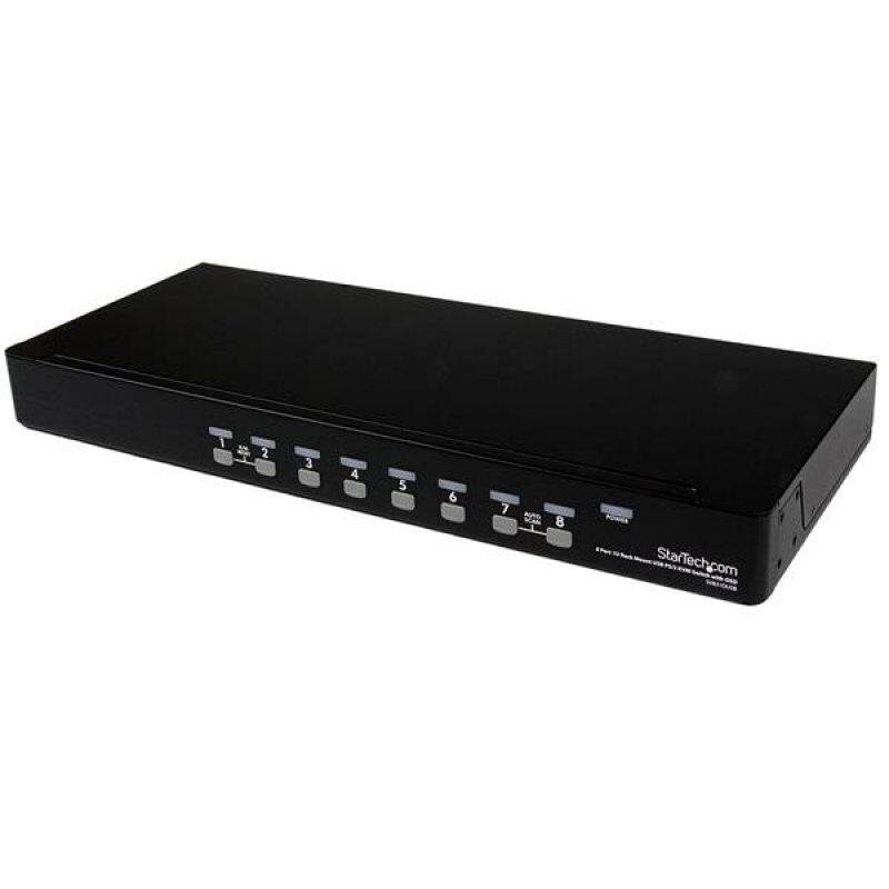 COMMUTATEUR KVM PS/2 USB 8 PORTS MONTAGE RACK 1U AVEC OSD