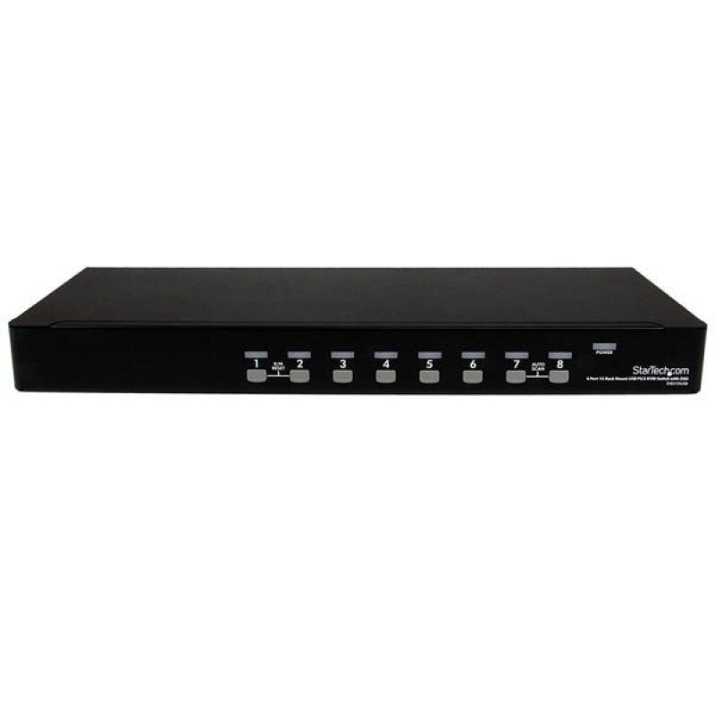 COMMUTATEUR KVM PS/2 USB 8 PORTS MONTAGE RACK 1U AVEC OSD