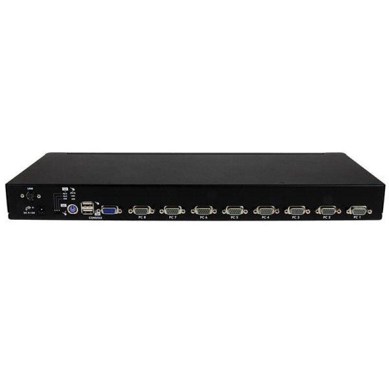 COMMUTATEUR KVM PS/2 USB 8 PORTS MONTAGE RACK 1U AVEC OSD