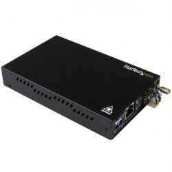 StarTech.com Gigabit Ethernet Kupfer auf LWL Medienkonverter - SM LC - 10 Km - Ethernet Medienkonverter - GbE Konveter 