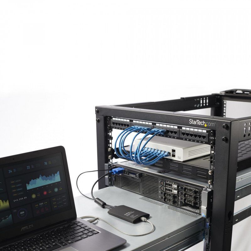 StarTech.com Tragbarer KVM Konsolen auf USB 2.0 Laptop Adapter - KVM-Switch - 1 Anschlüsse