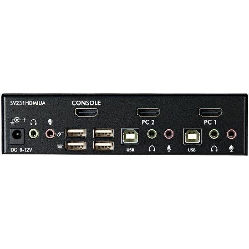 .com KVM switch écran clavier souris, 2 ports HDMI, USB et Audio