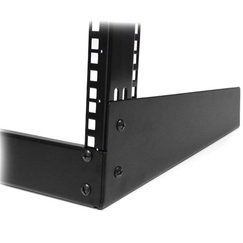 StarTech.com 2-Post 12U Desktop Server Rack, Small Open Frame 19in Computer Rack, Compact Network Rack for AV / Studio /
