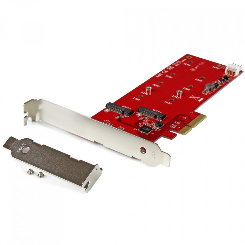 StarTech.com 2x M.2 SATA SSD Controller Card - PCIe