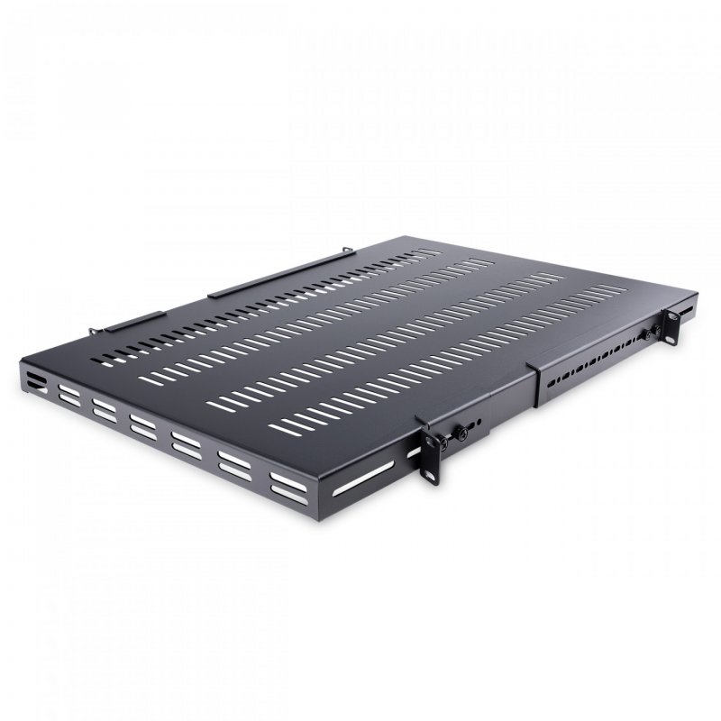 StarTech.com Étagère Réglable et Ventilée pour Montage en Rack de Serveur 1U - 150kg - Profondeur de Montage Réglab