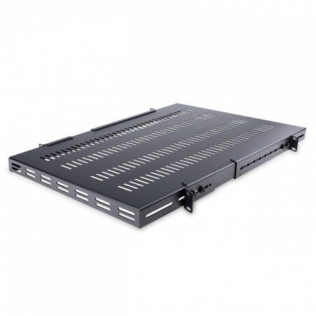 StarTech.com 1U 4-Post Adjustable Vented Server Rack Mount Shelf - 330lbs(150 kg) - 19.5 to 38in Adjustable Mounting Dep