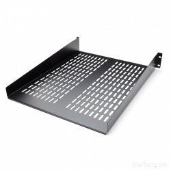 StarTech.com 2U Server Rack Shelf - Universal Vented Rack Mount Cantilever Tray for 19" Network Equipment Rack & Cabinet