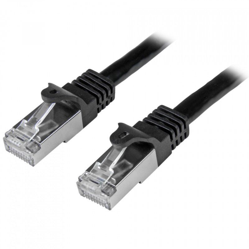 CABLE RESEAU CAT6 SFTP SANS CROCHET DE 2 M - M/M - NOIR