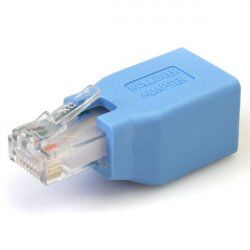 StarTech.com Cisco Konsolen Rollover Adapter für RJ45 Ethernet Kabel - St/Bu - Netzwerkadapterkabel - Blau