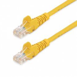 CABLE RESEAU CAT5E UTP SANS CROCHET DE 3M - M/M - JAUNE