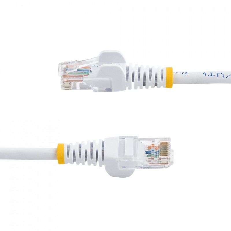 CABLE RESEAU CAT5E UTP SANS CROCHET DE 50 CM - BLANC